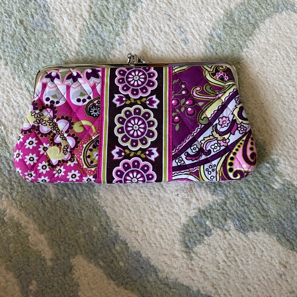 Vera Bradley snap closure wallet clutch